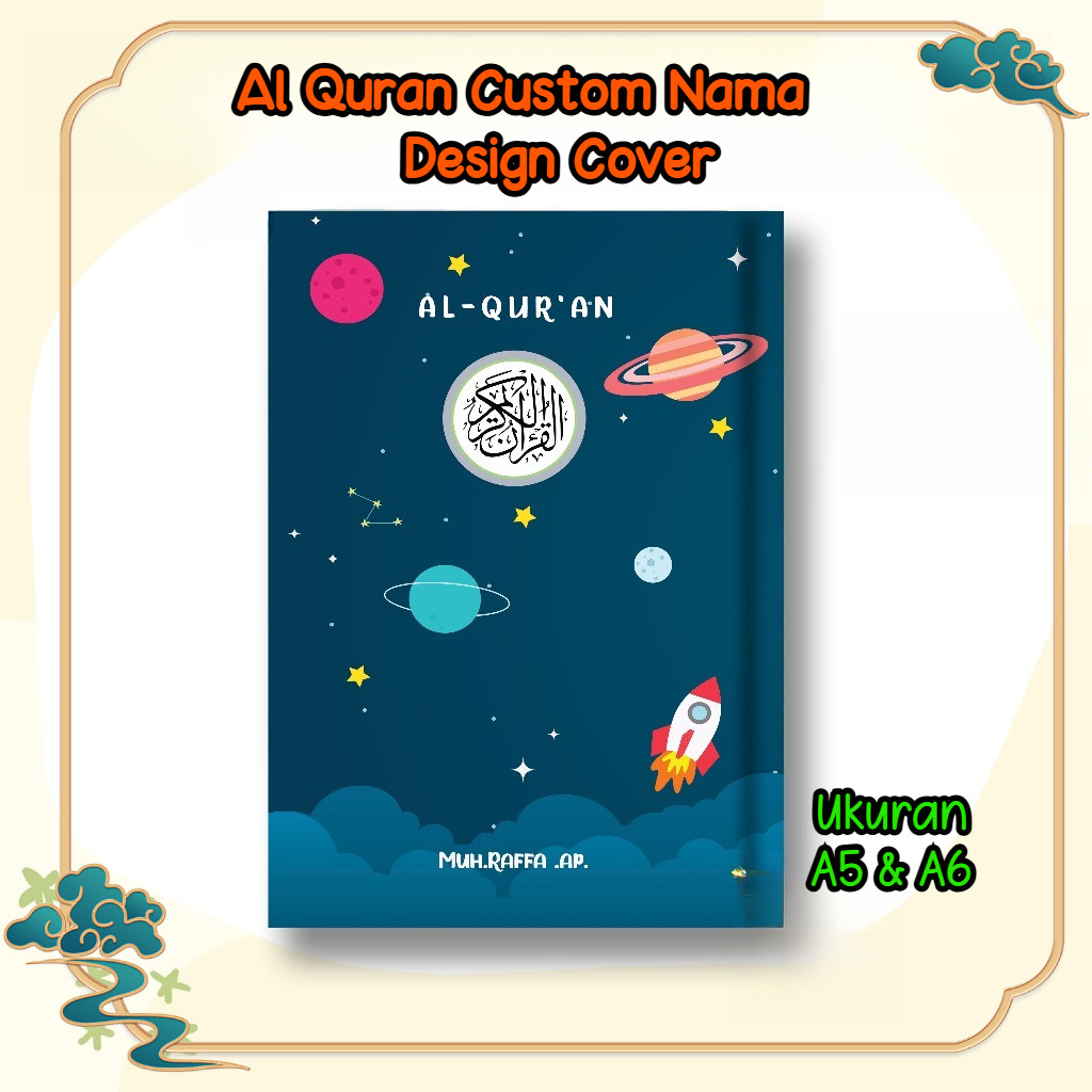 AlQuran Custom Design dan Nama  Al Quran Blok Warna/Al Quran Terjemah Per Kata/Al Quran Tilawah Non 