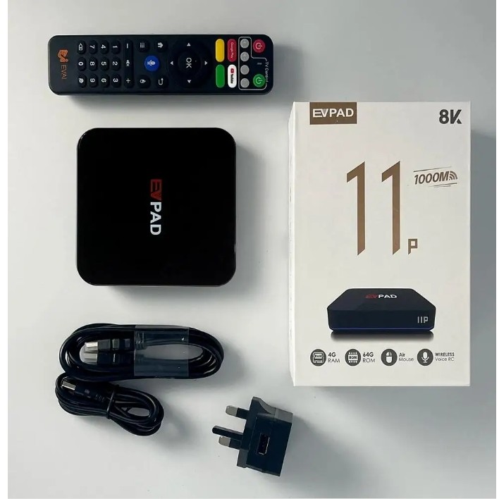 Genuine Newest Evpad 11P11S Best Android smart TV box 8K 1000M ethernet Hot in JP Korea SG USA UK CA