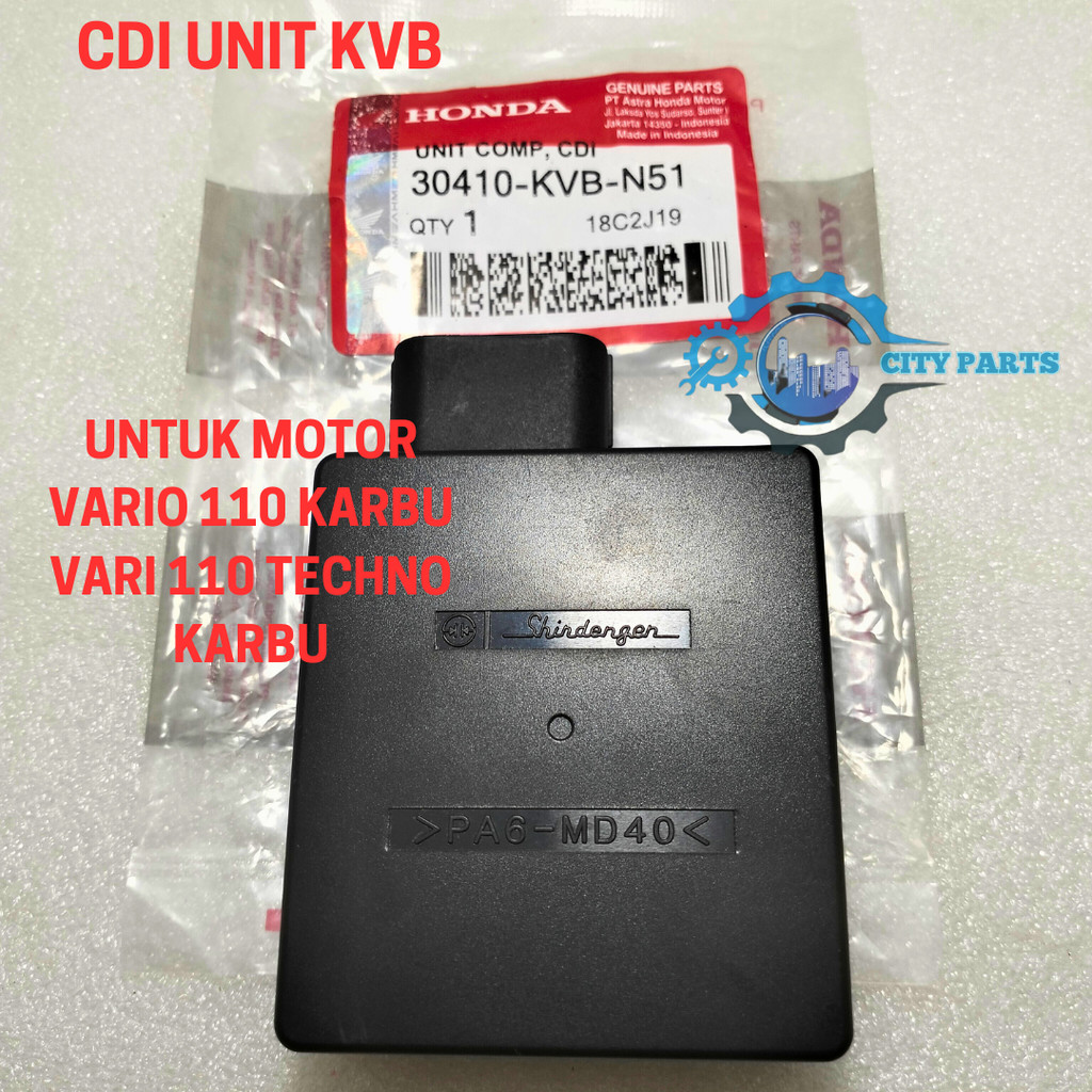 promo discon CDI UNIT HONDA KVB UNTUK MOTOR VARIO 110 KARBU VARIO 110 TECHNO KARBU KUALITAS ASLI ORI