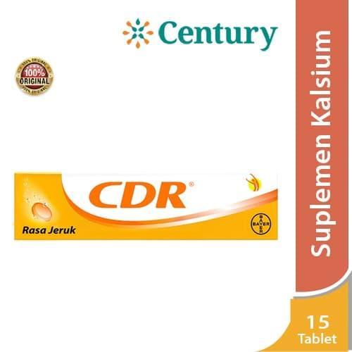 Cdr Rasa Jeruk 15 Tablet / Vitamin C / Suplemen Daya Tahan Tubuh