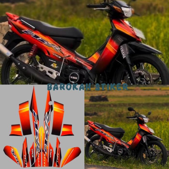 Striping Stiker Polet list motor yamaha F1ZR fizr fiz r f1 zr 2003 orange list body standar berkuali