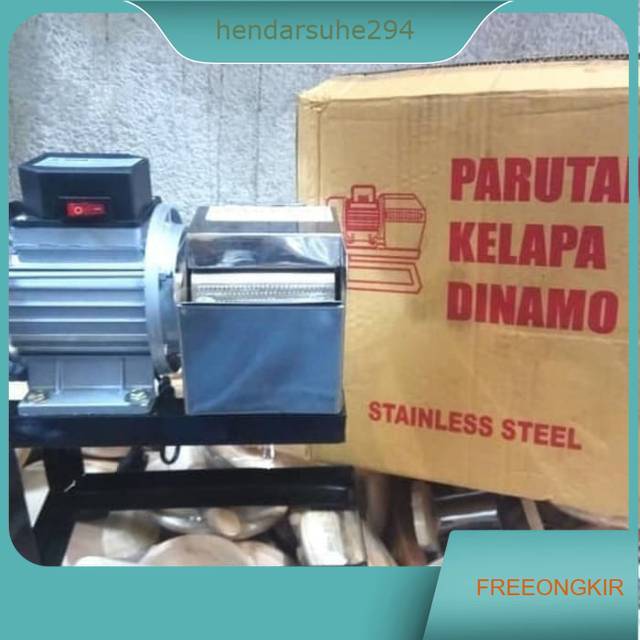Mesin parut kelapa / mesin giling kelapa / mesin dinamo parutan kelapa stainless (antikarat)