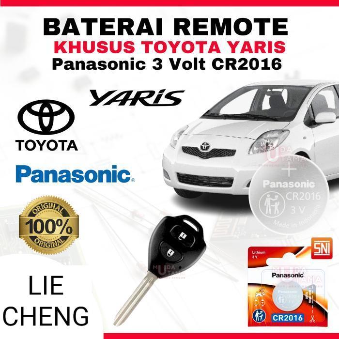 LC Baterai Remote YARIS - ORIGINAL PANASONIC CR2016 | Battery Remote TOYOTA YARIS | Baterai Kunci Re