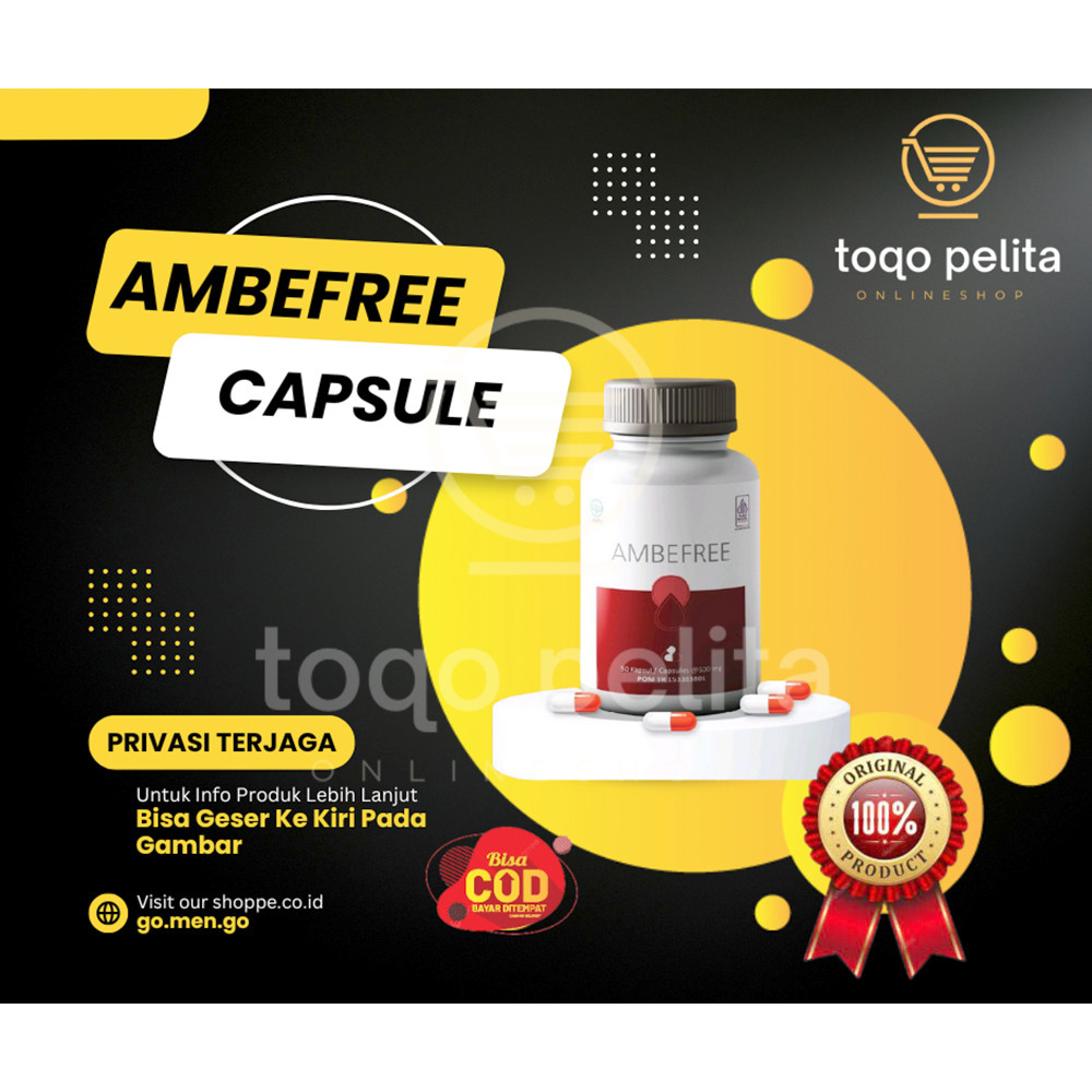 AmbeFree Asli Original Obat Herbal Mengobati Ambeien dan Wasir - Sembelit aman