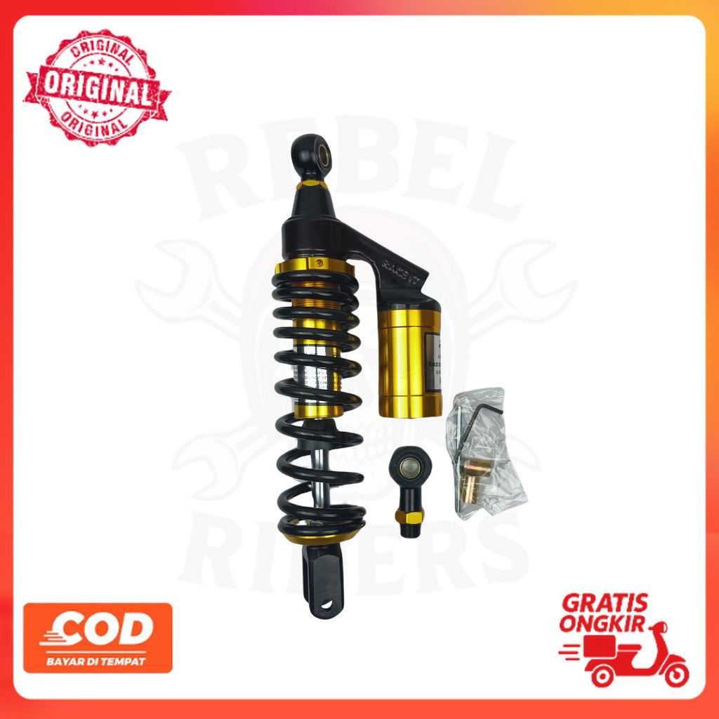 Shockbreaker Belakang Tabung Variasi Motor Universal 310 340 MM Shock Belakang Tabung Motor Universa