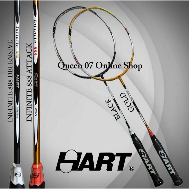 [ORIGINAL] Raket Badminton Hart Infinite 888Attack / Defensive 30 lbs
