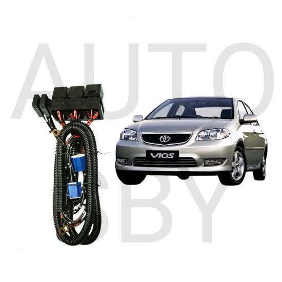 AS Relay Set Lampu Utama LED H4  Mobil Toyota vios gen1