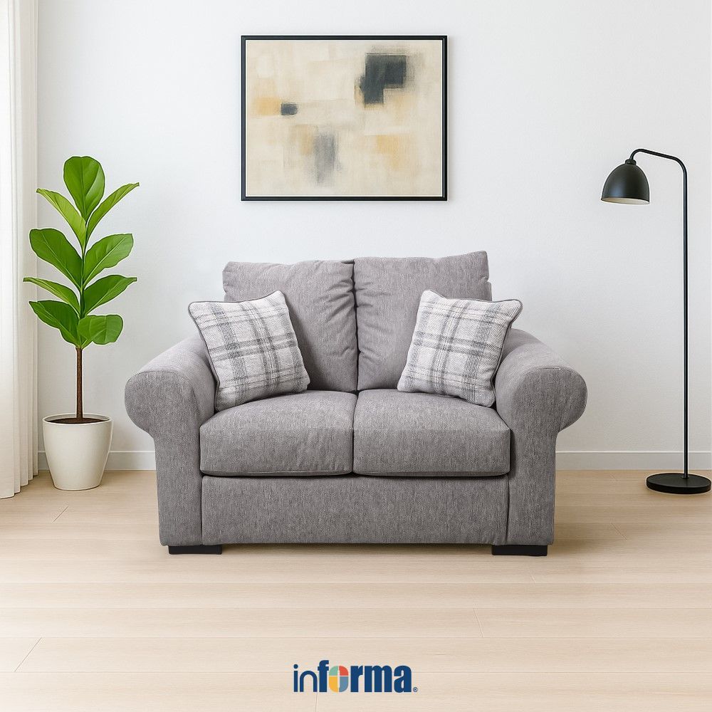 Informa Ashley Dolce Sofa Fabric 2 Seater - Cokelat Muda