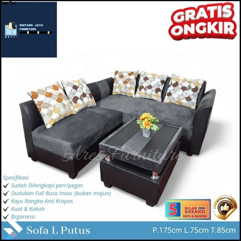 Sofa L putus / Sofa sudut /Kursi tamu minimalis Termurah Pekalongan Pemalang Tegal Batang