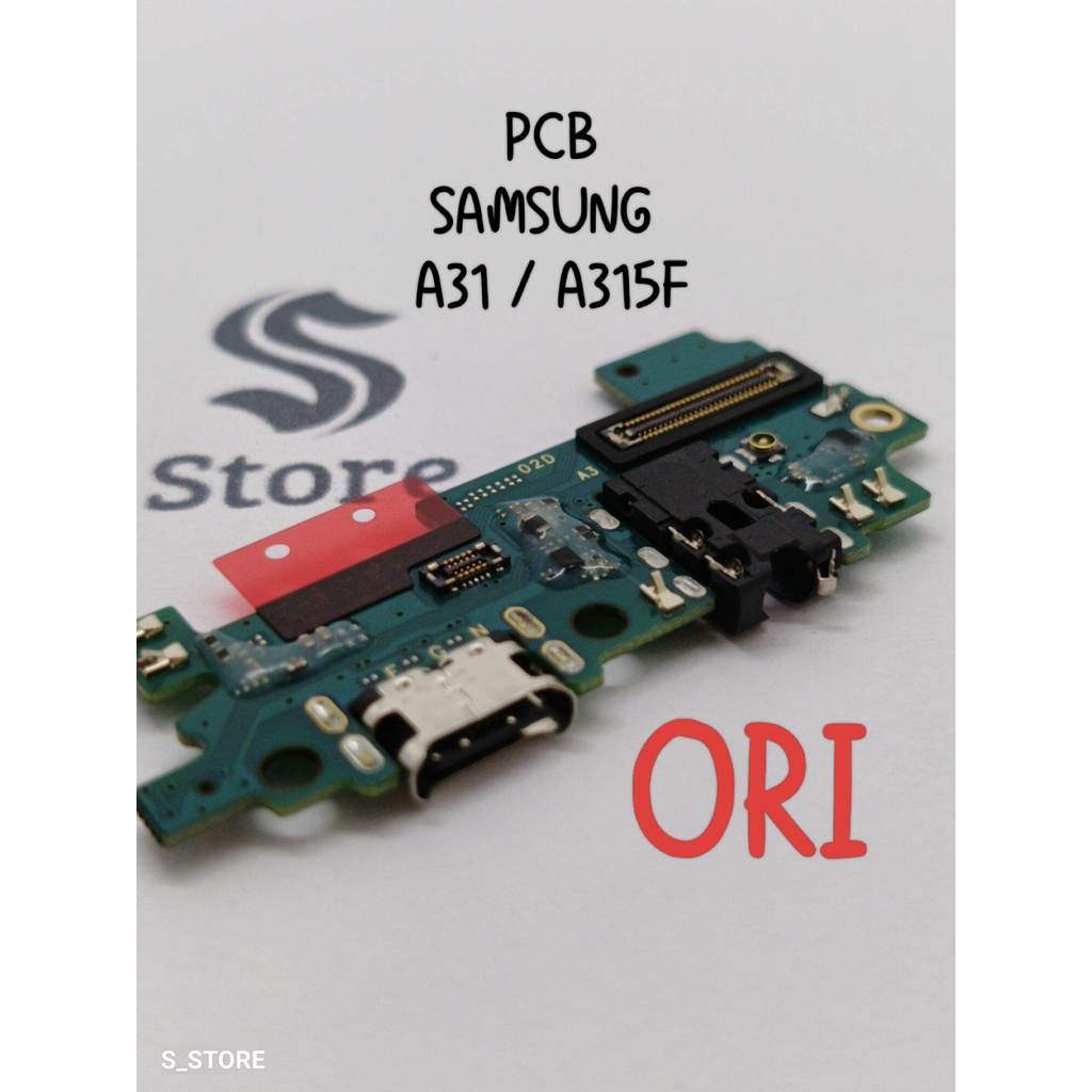 PAPAN CAS SAMSUNG A31 A315F + MIC ORI CONNECTOR CHARGER PAPAN KONEKTOR CAS PCB BOARD USB SAMSUNG A31