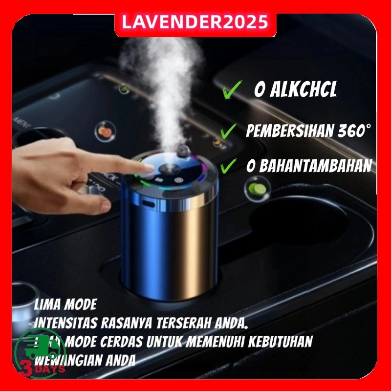 [COD]Diffuser Aromaterapi Mobil 5 Mode Proyektor Langit Berbintang LED Humidifier Wangi Lembut