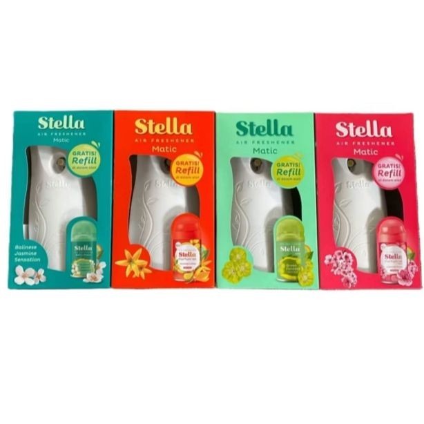 Stella Matic Box Set Pengharum Ruangan Matic Set
