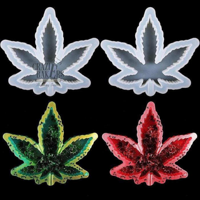 Cetakan Silikon Maple Leaf Tray Ashtray Resin Epoxy Silicon Mold Nampan Asbak Daun Maple