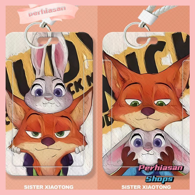 Perhiasan Shops ID CARD HOLDER MOTIF KAWAII TEMPAT KARTU PHOTOCARD PHOTO CARD Dilengkapi Dengan Tali