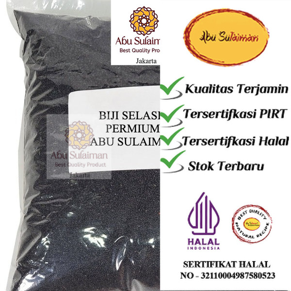 Abu Sulaiman Biji Selasih 1kg / Basil Seed Import per 1 kg GROSIR KILOAN