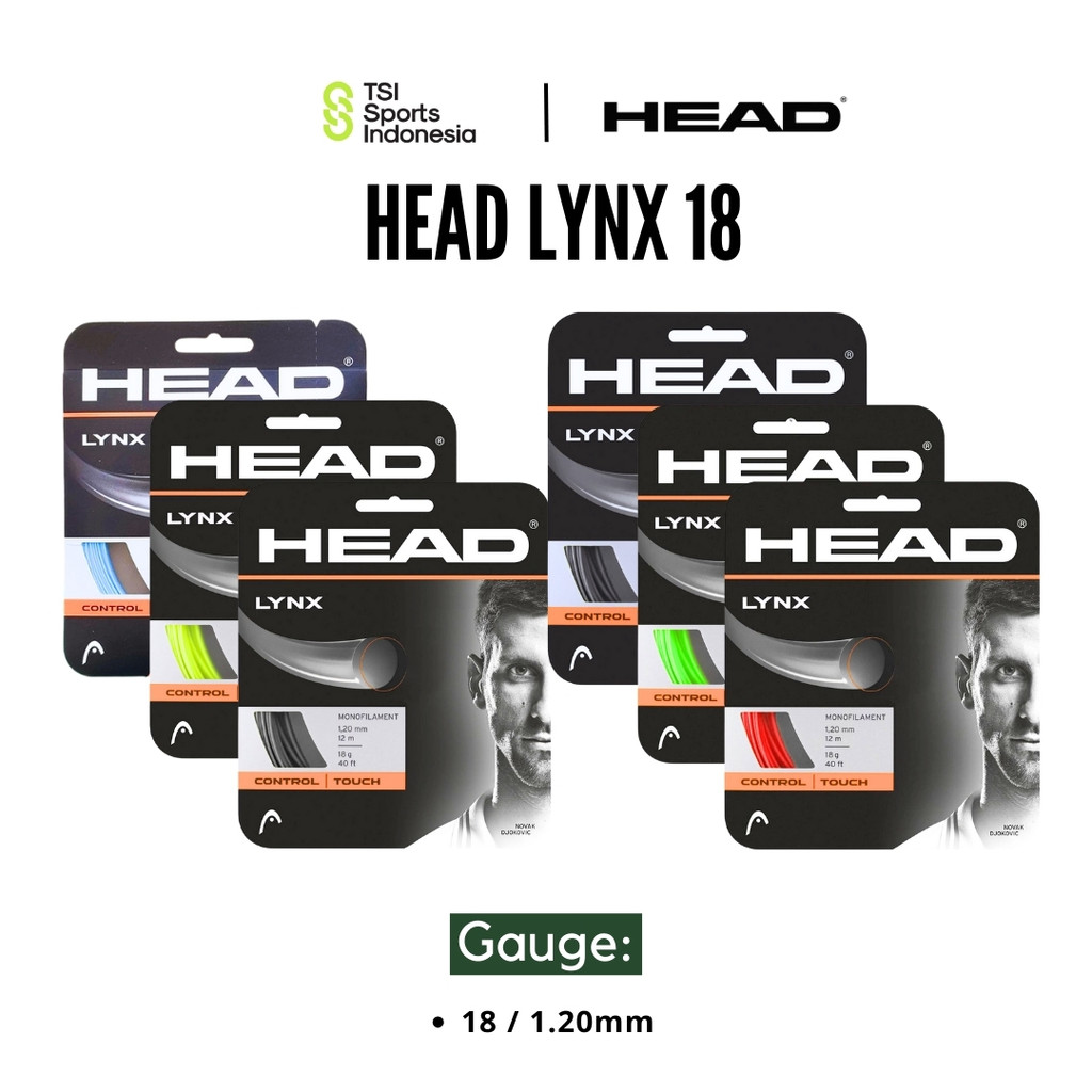 Senar Raket Tenis Head Lynx 18 / 1.20mm Tennis String