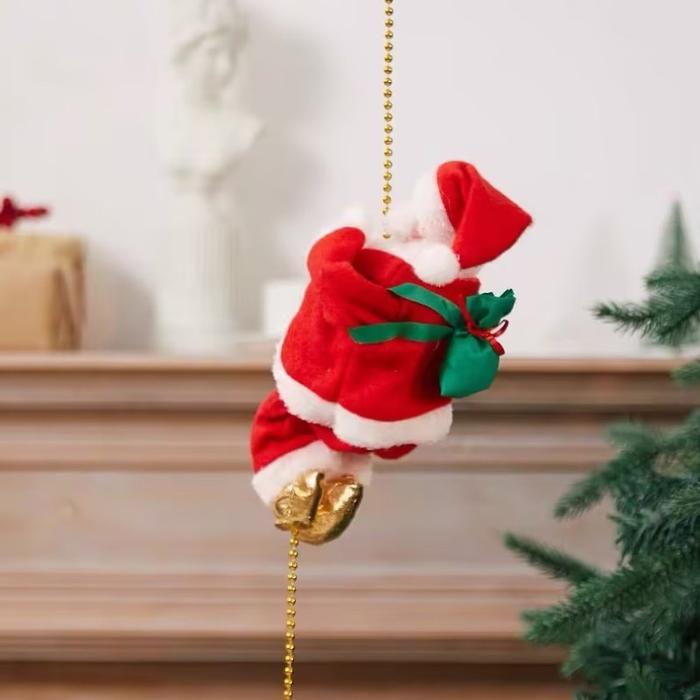 Santa Claus Electric Climbing Ladder Toy / Santa Claus Electric Climbing Toy / Boneka Sinterklas Nai