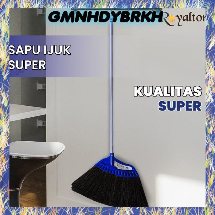 Asta Sapu Lidi Taman Sapu Lantai Ijuk Anti Rontok Super - Sapu Ijuk Super