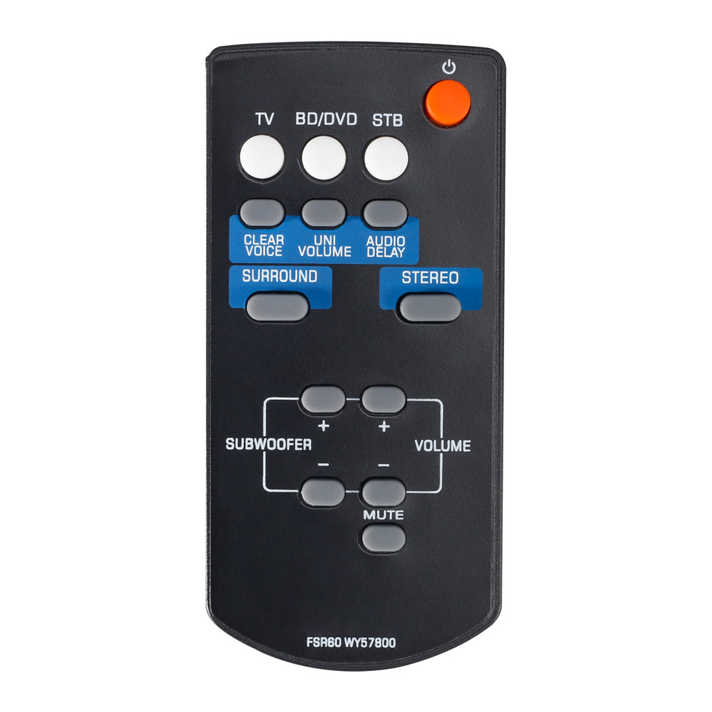 FSR60 WY57800 Remote Control for Yamaha Sound Bar YAS101 YAS101BL ATS-1010 YAS-101 YAS-101BL WY57800