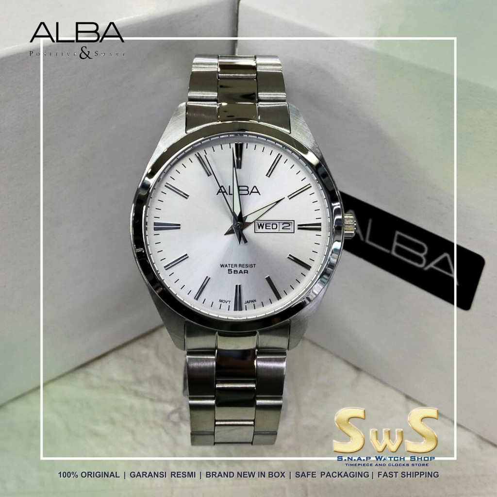Alba New Model 2025 AJ6209 AJ6209X1 41 mm Arabic Numeral Original Garansi Resmi Jam Tangan Pria