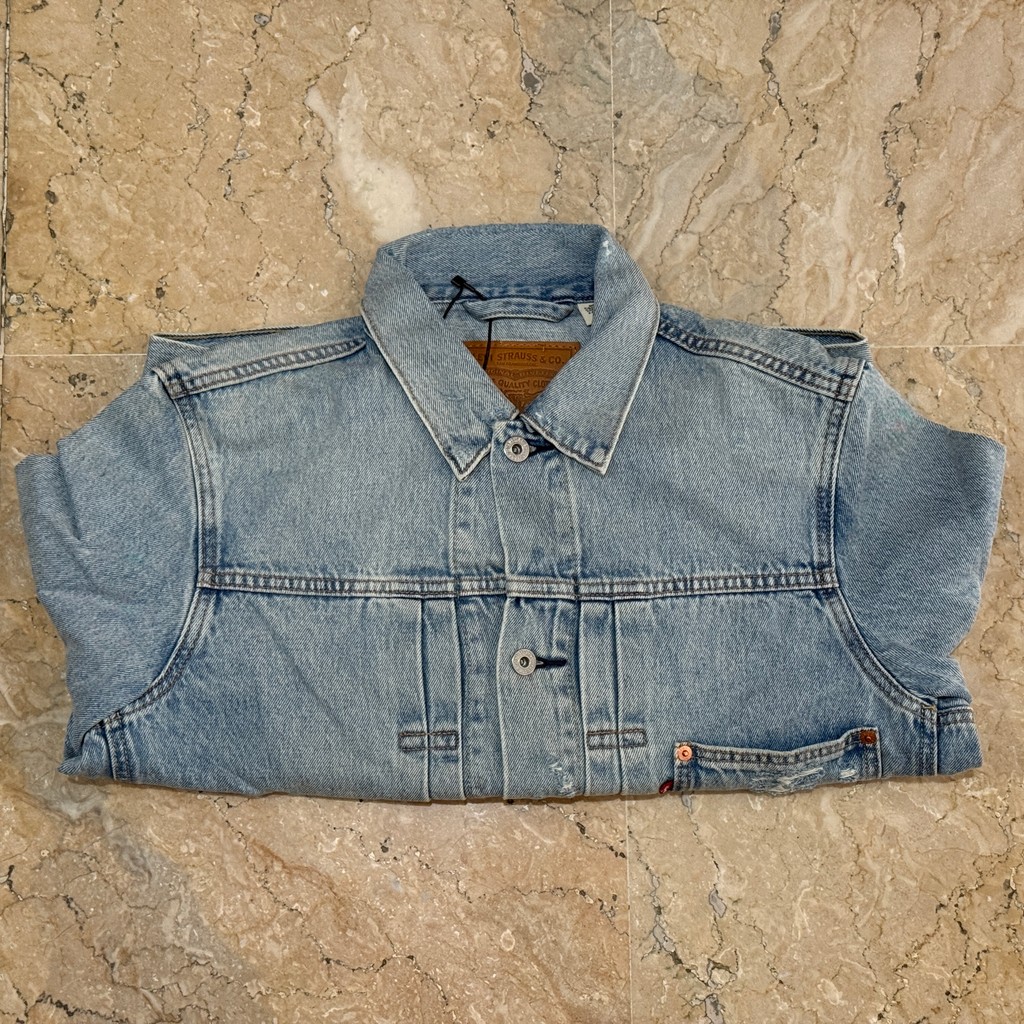 Jaket Jeans Pria Reguler Fit Trucker Light Wash A3174-0006 - Jaket Branded - 100% Original