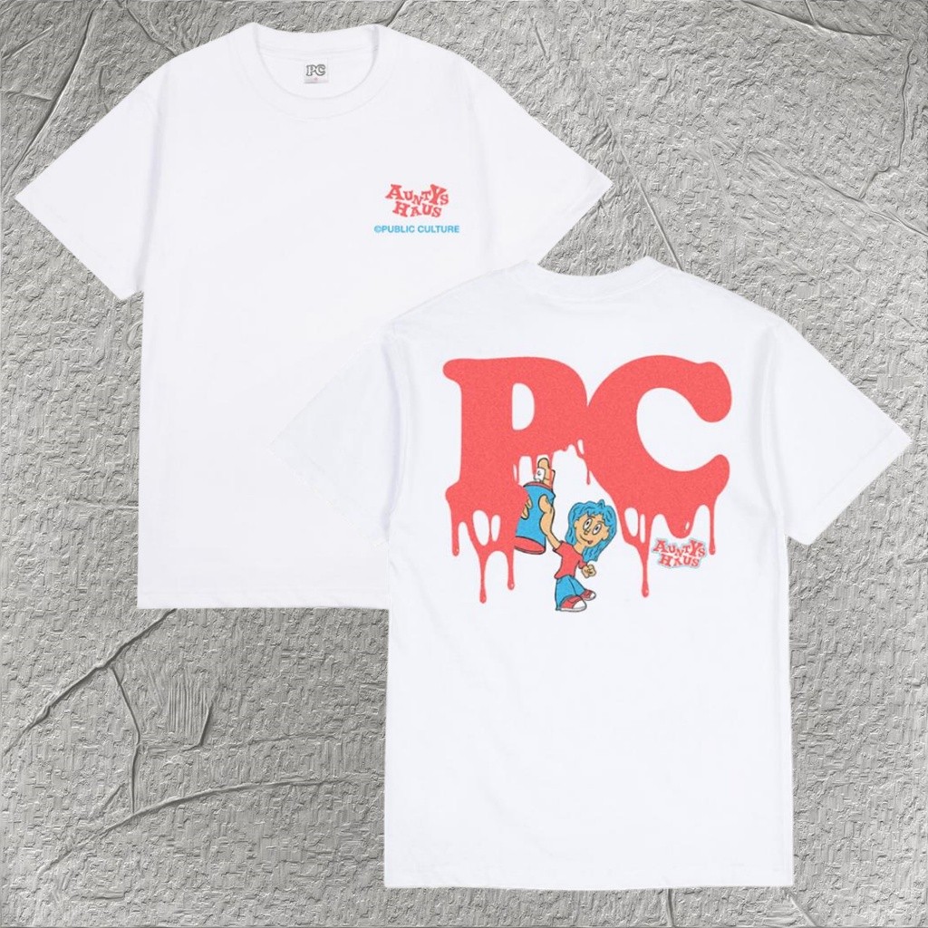 COD  Public Culture - Spray Tee - White Fashion T-Shirt