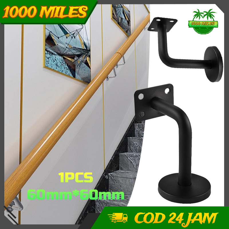 Bracket Handrail Stainless Siku Tembok Fixed Penyangga Railing Tangga Kaca Bracket Sambungan Kuat