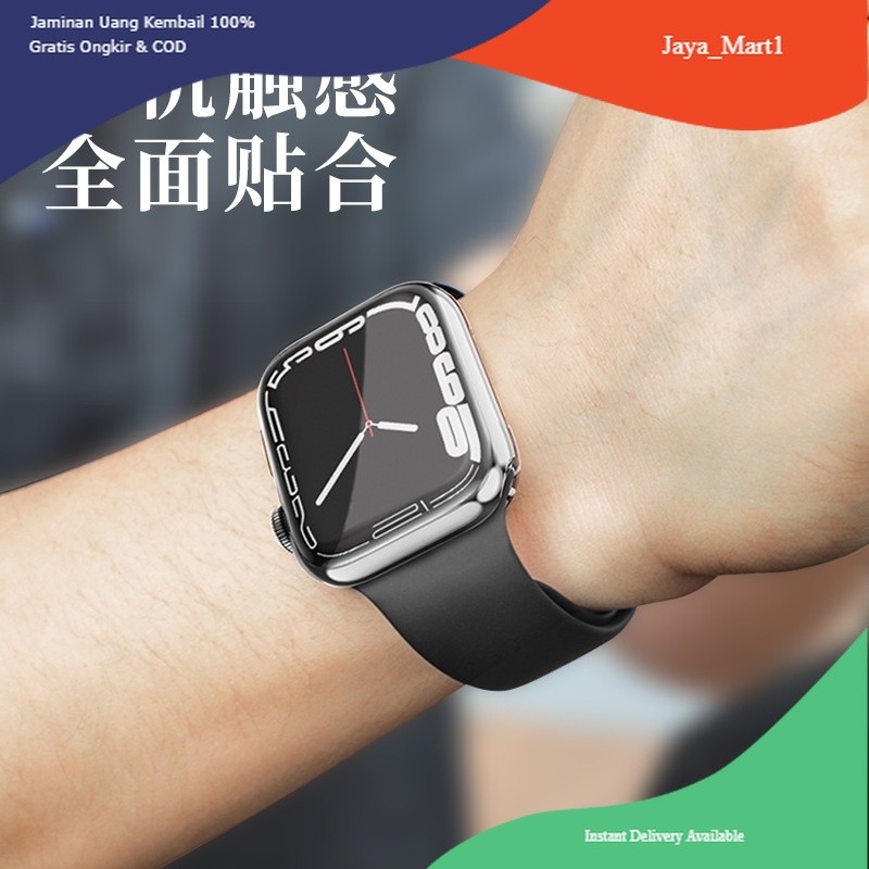 BISA COD - PROMO TPU Jelly Apple Watch Case Series 7 41mm Apple Watch Series 7 45mm Terlaris