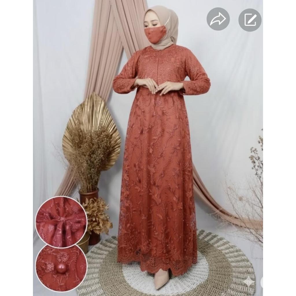 DRESS BUSUI GAMIS NYAMAN JUMBO OVERSIZE / GAMIS NAMIRA DRESS FULL BRUKAT TOMBUAK