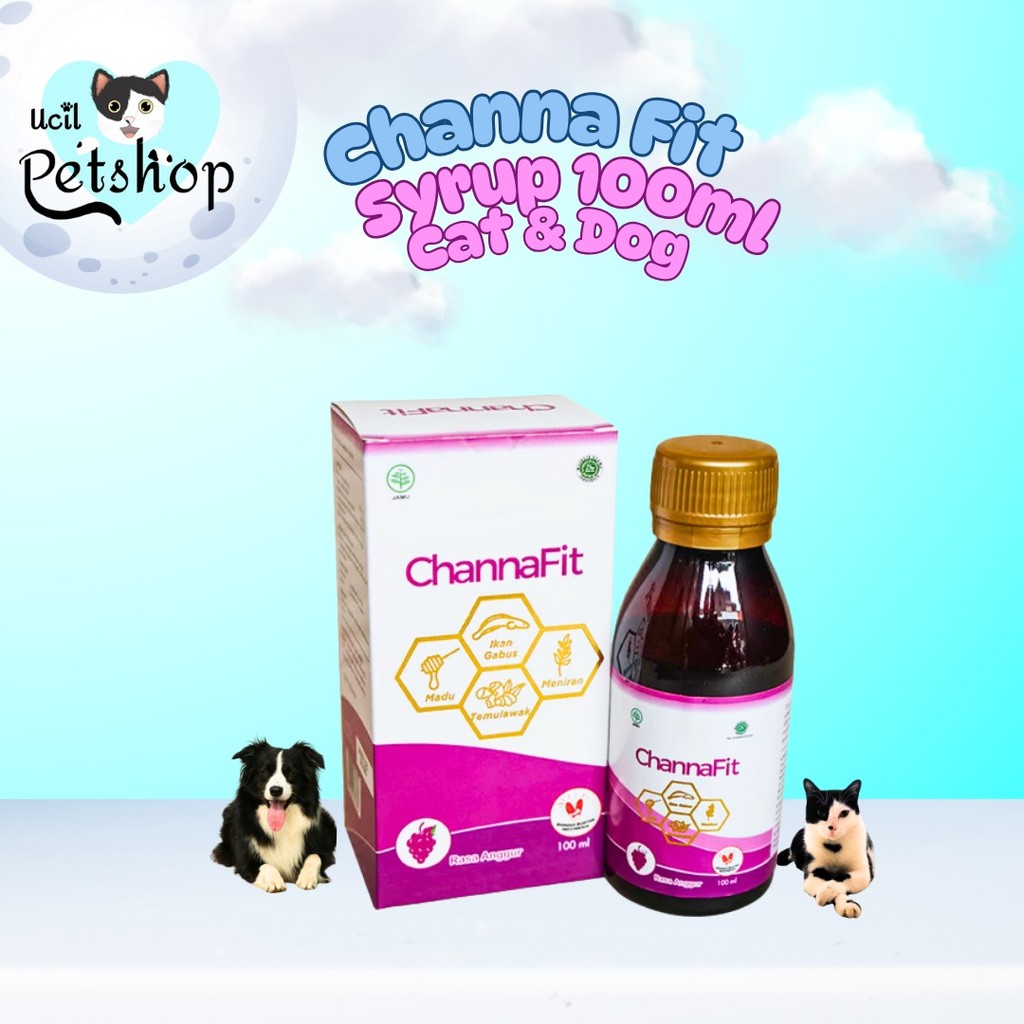 Channa Fit 100ml Ekstrak Ikan Gabus Albumin / Immune Booster / Treatment Kucing Panleu FPV / Penamba