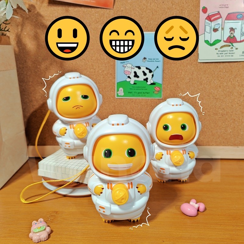 Nailong Barongsai Dino Kuning Mainan Berubah Wajah KeyChain / Ganti Face Lucu Nailong Dekompresi Mai