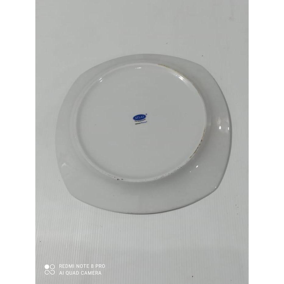 Piring Keramik Kotak Motif | Piring Kramik Segi Empat