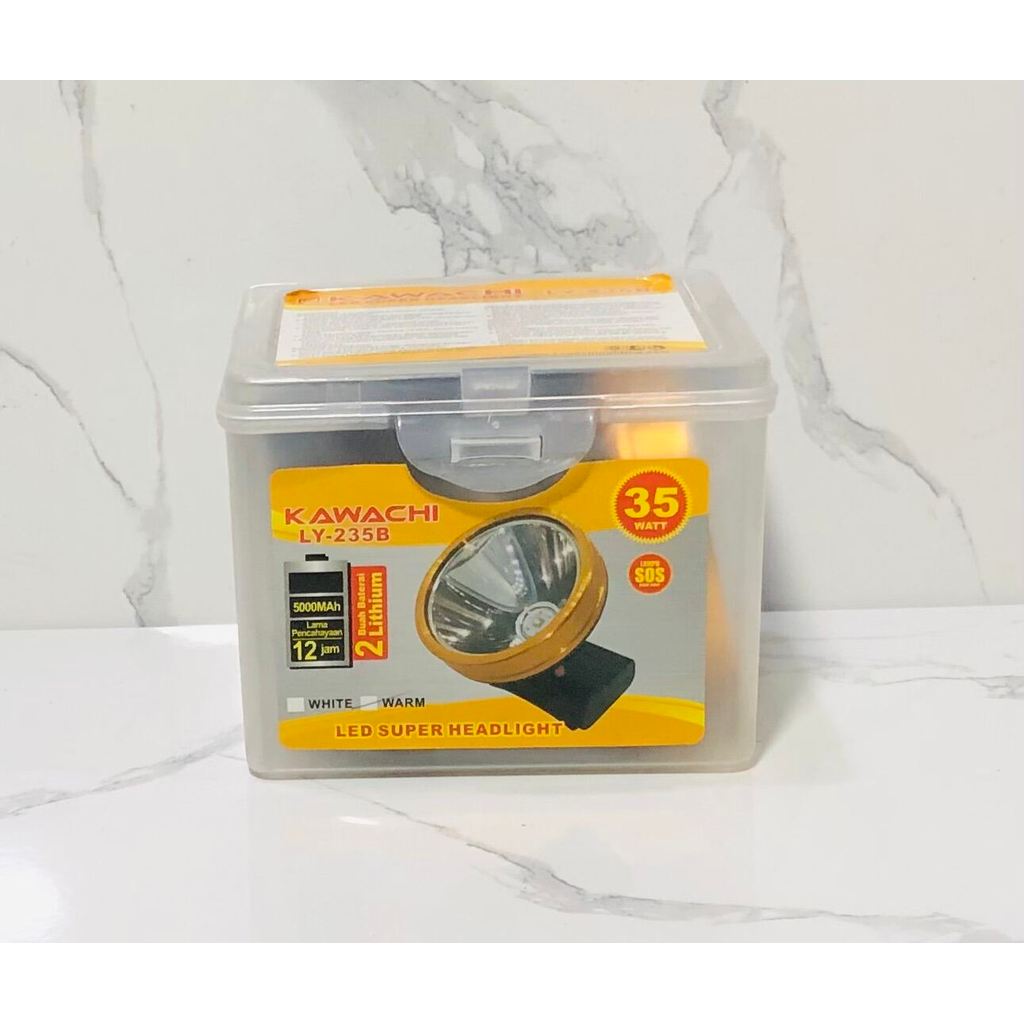 Senter Kepala Kawachi 35 Watt LY 235B Led Super Headlight