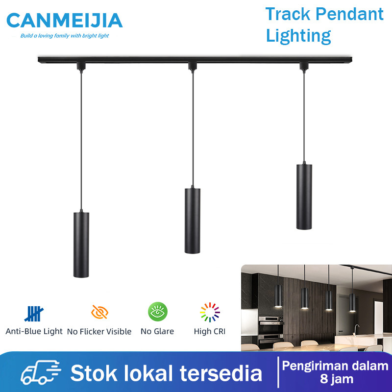 Lampu Rel Lampu Gantung Silinder Lampu Gantung Hias Modern 15W Chandelier - Cocok untuk Dapur Bar Re