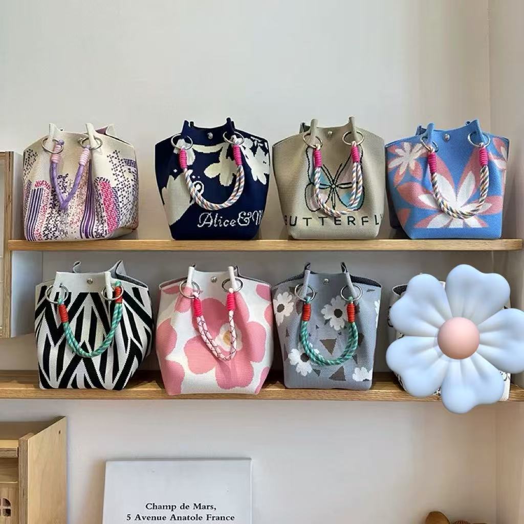 Tas Rajut Knitted Mini Bag Korea Tas Fashion Korea Wanita Kekinian