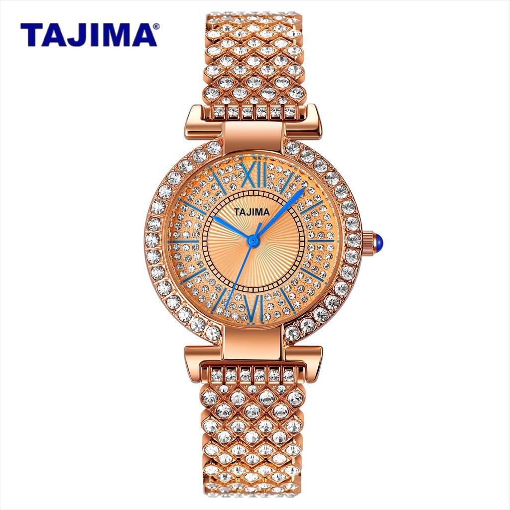 Jam Tangan Wanita Tajima Analog 9154 Water Resist 5atm Stainless Steel Original