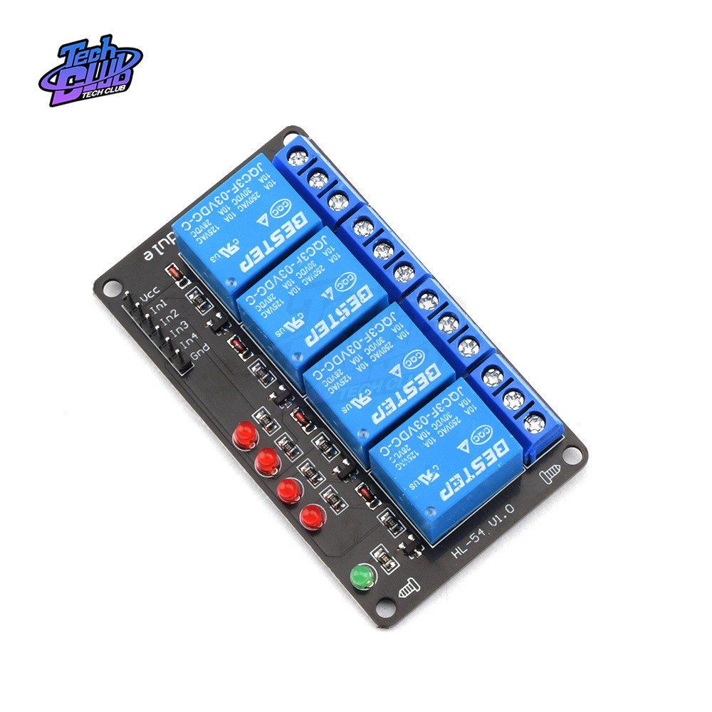 3V 3.3V 4 annel Relay Module Low Level Trigger with Lamp Relay Output 4 way Relay Module for Arduino