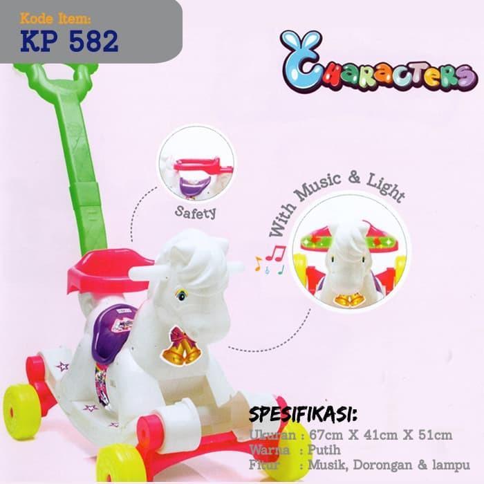 Mainan Anak Kuda-kudaan KP 582 SHP Toys Maenan Ayun Kuda putih - kp 561