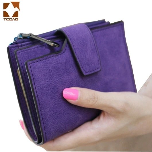 Short Wallet Women's Leather Genuine Small Zip Women's Purse Small Coin Sac Femme 2023 Luxury Brand 
