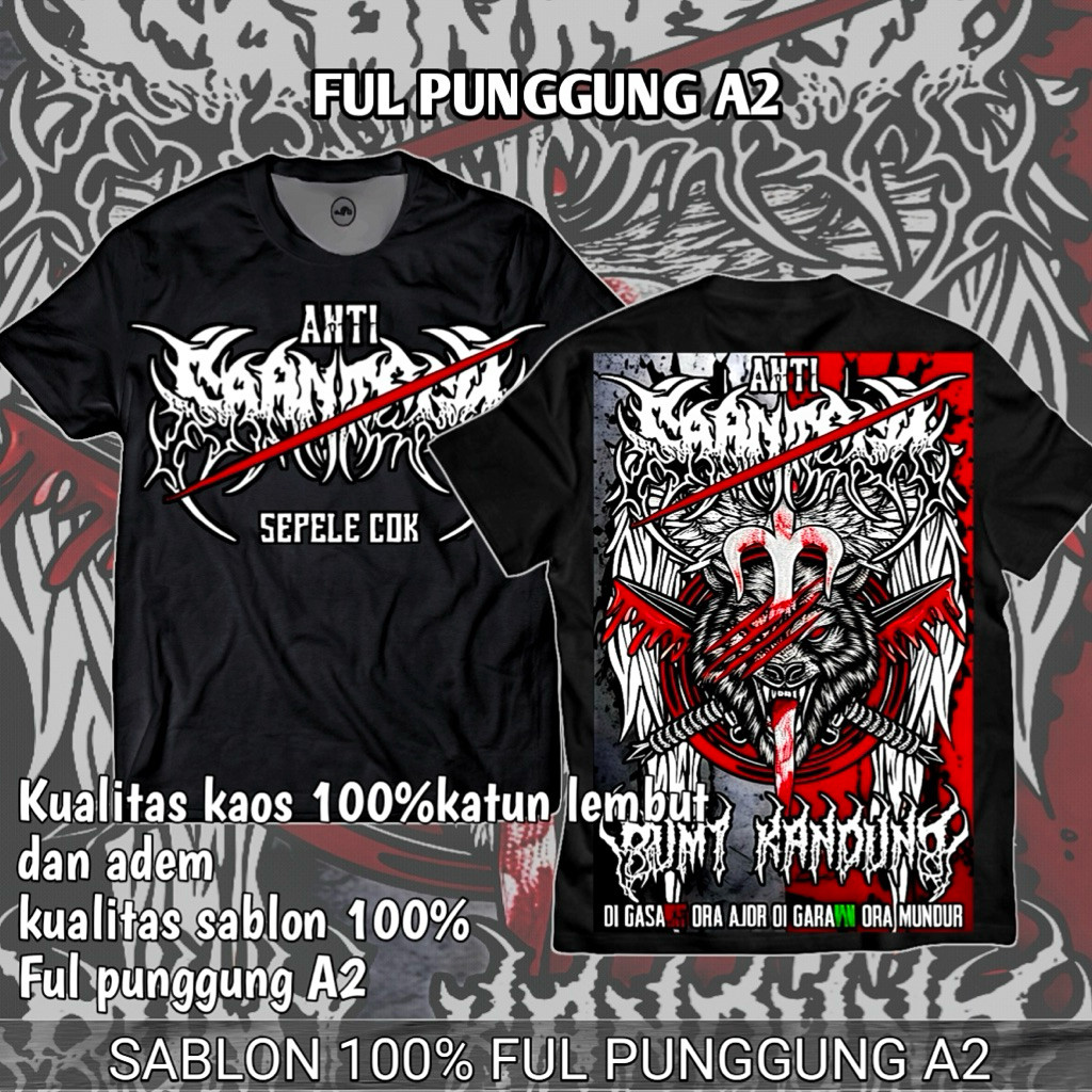 kaos anti garangan terbaru  kaos distro disain terbaru ANTI GARANGAN A2VIENNA