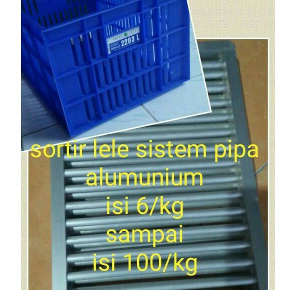 NMZSHOP Bak Sortir lele Alat Sortir ikan lele Alumunium pengganti ember sortir lele . keranjang blm 