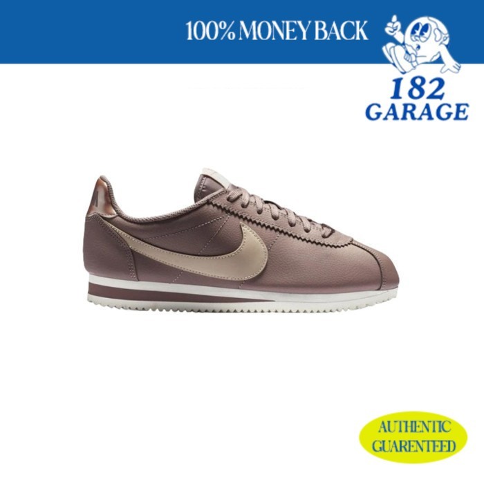 Sepatu  Classic Cortez Leather Particle Beige Smokey Metallic Red Bronze