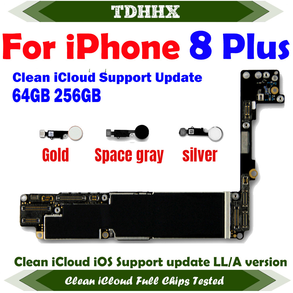Fully Tested for IPhone 8 Plus Logic Board 5.5 Inch Motherboard No/With Touch ID Unlocked Mainboard 