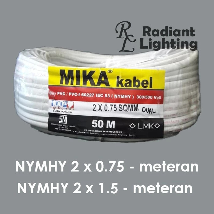 1Meter kabel Listrik tembaga asli/ kabel listrik