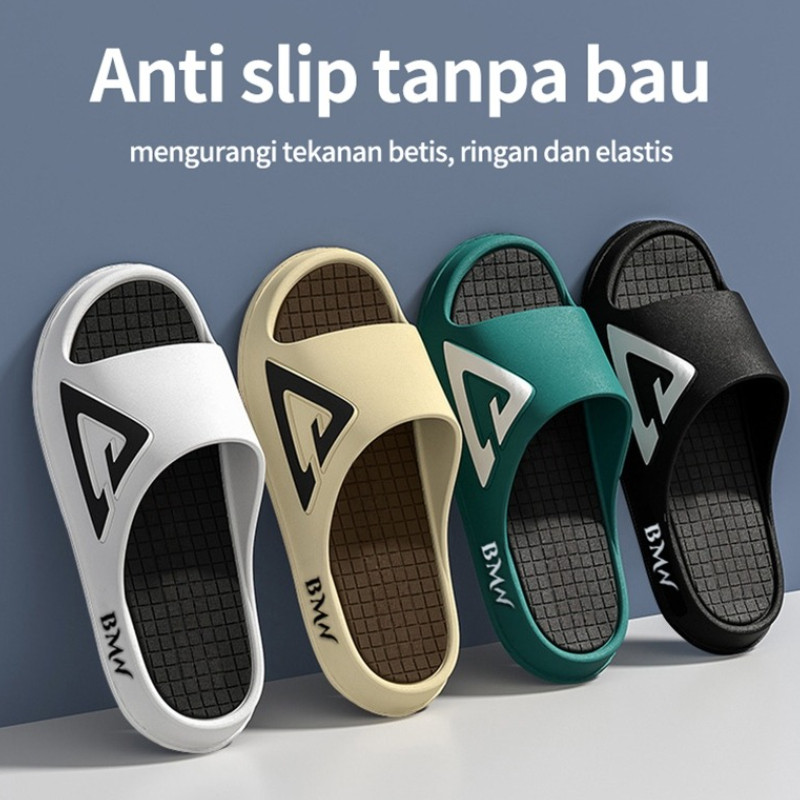 Sandal Pria Keren EVA Sandal Pria Kekinian Sepatu Pria Sandal Rumah Datar Selop Slop Sandal Pantai