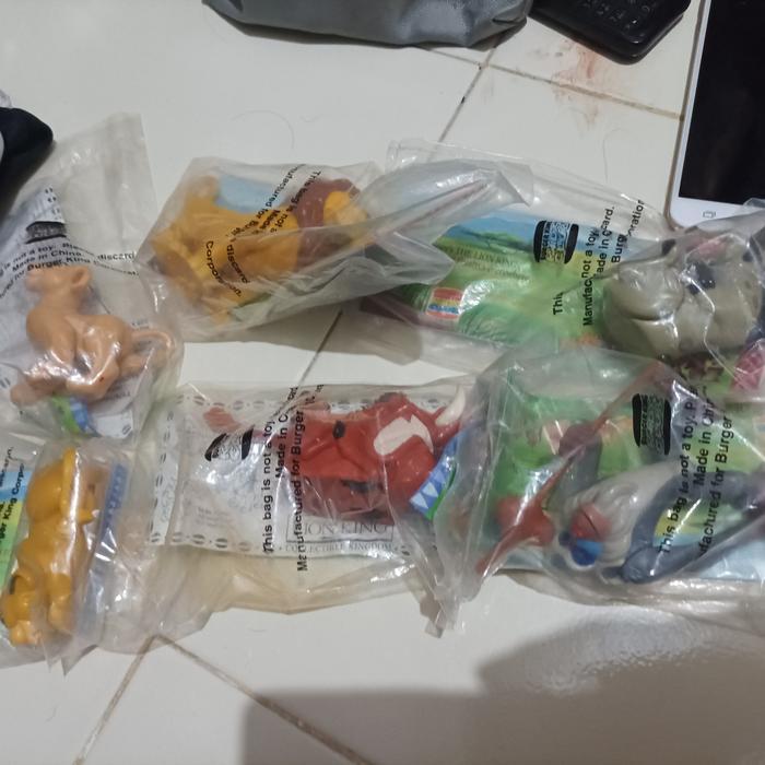 Lion King Set 7 - 6 SEGEL 1 BIB | Burger King Happy Meal MC Donalds TaO 