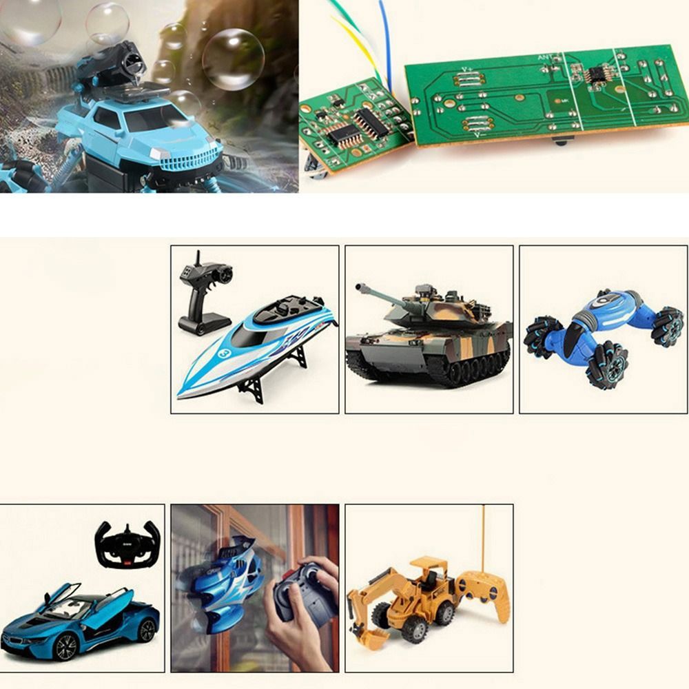 2pair Replacement Parts Circuit Board RC Transmitter Board 27Mhz PCB Transmitter RC Control Board 4C