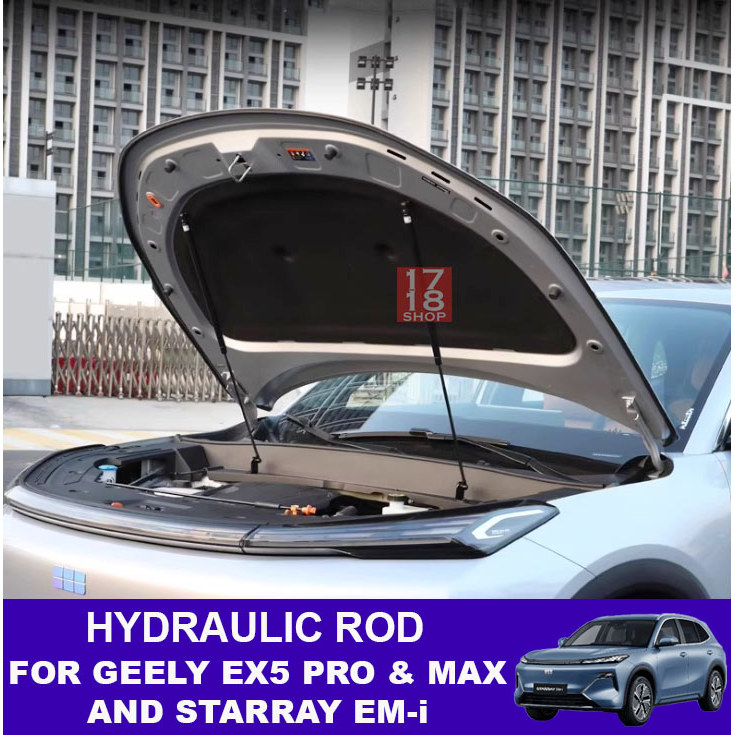 Front Hood Strut Hydraulic Rod For Geely EX5 Pro & Max And Starray Em-i Batang Penopang Hidrolik Kap