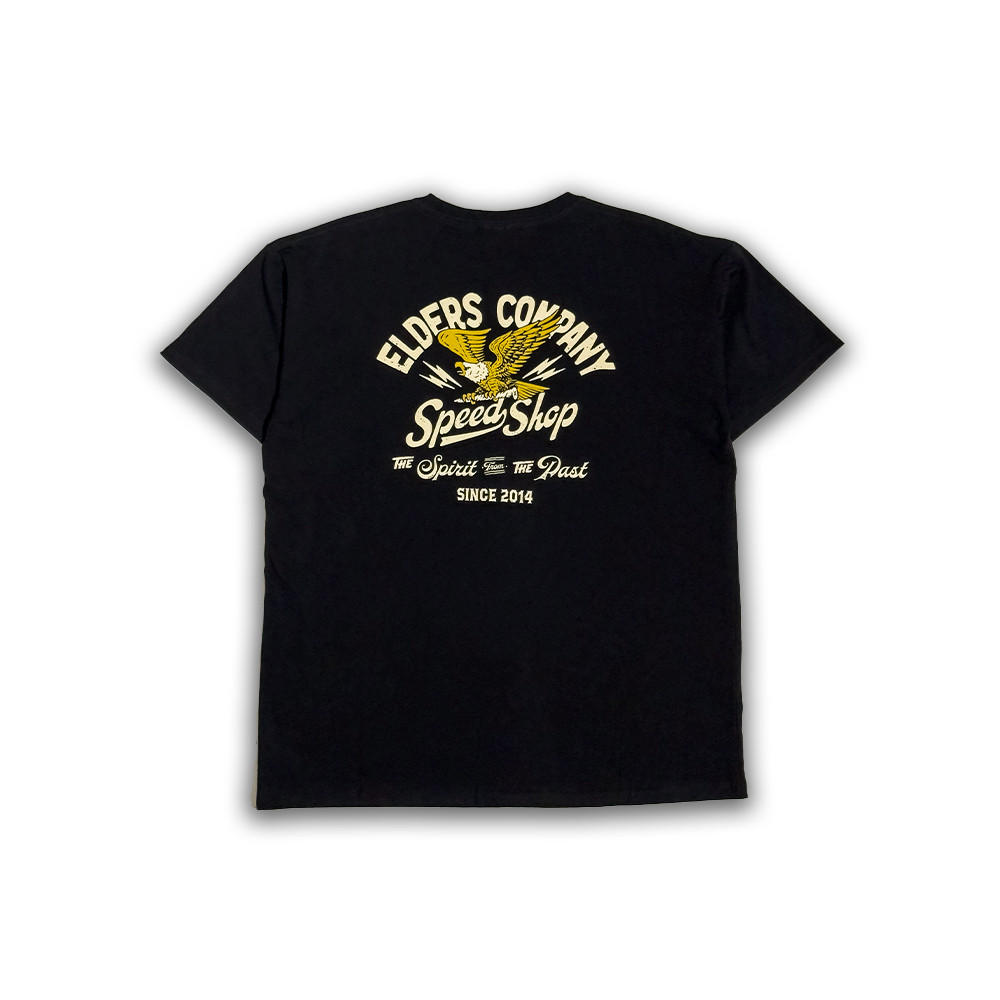 (COD) Kaos Lengan Pendek "Elders Company -Eagle Speed Shop " Black