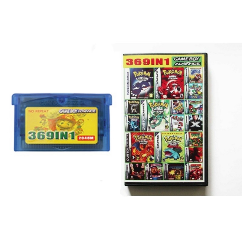Retro 369 in 1 GBA Game Cartridge 32 Bit Multi Collection English Language Version For GBA SP ﻿